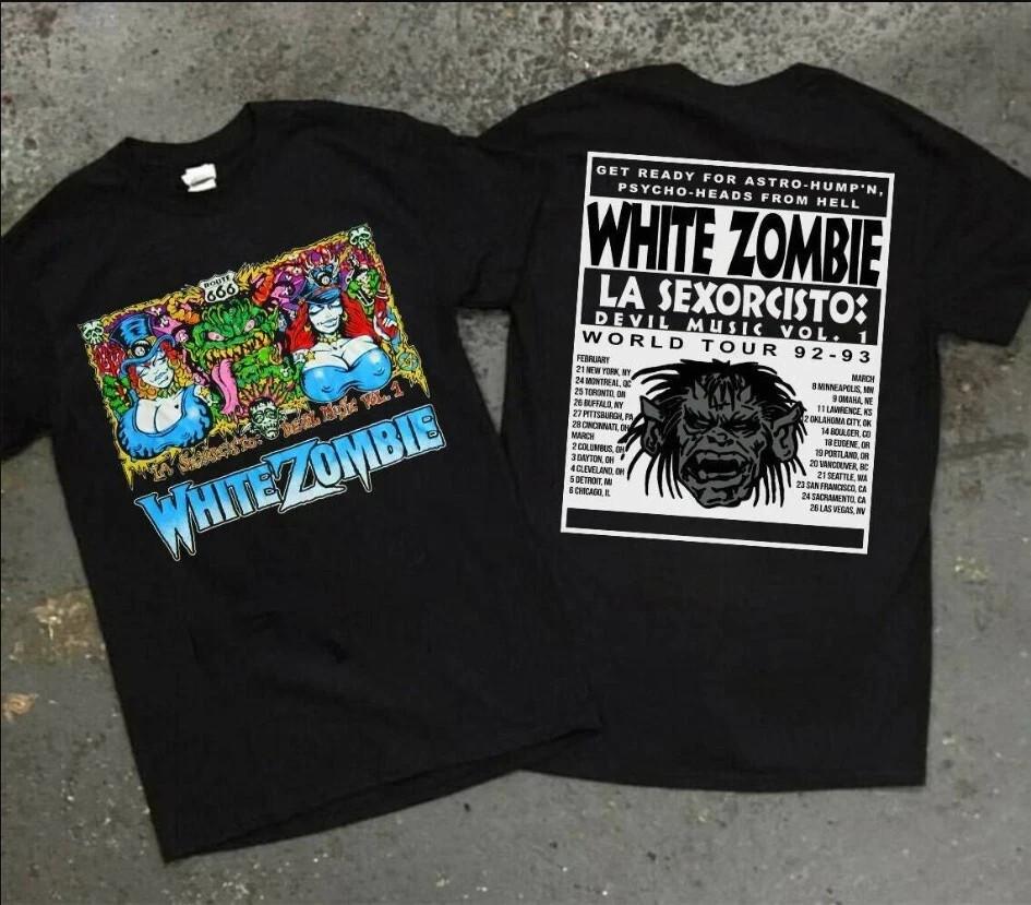 White Zombie 9293 Music Tour Unisex TShirt Gift For All Fans S5XL Unisex T-Shirt