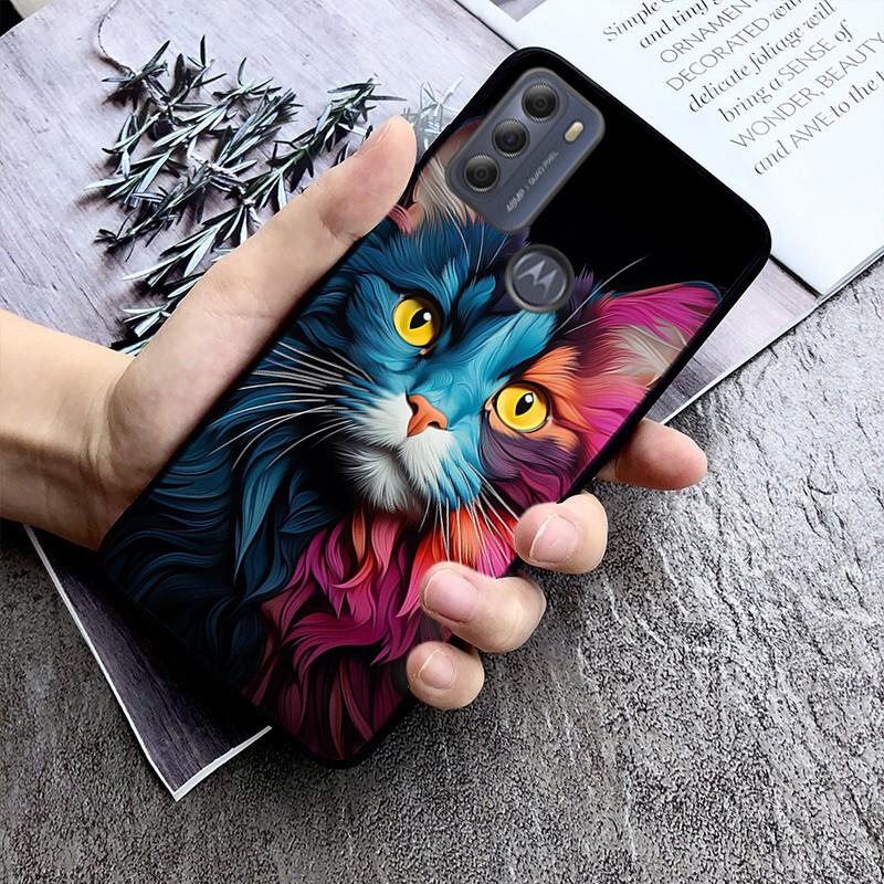 Чехол для телефона Cat Art для Moto Edge 50 40 Pro Edge 40 30 Ultra Neo Fusion G Power G Stylus G Play E32 E20 E40