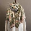 Gentle Lady Style Floral French Imitation Cashmere Scarf Female Winter Warm Scarf Shawl