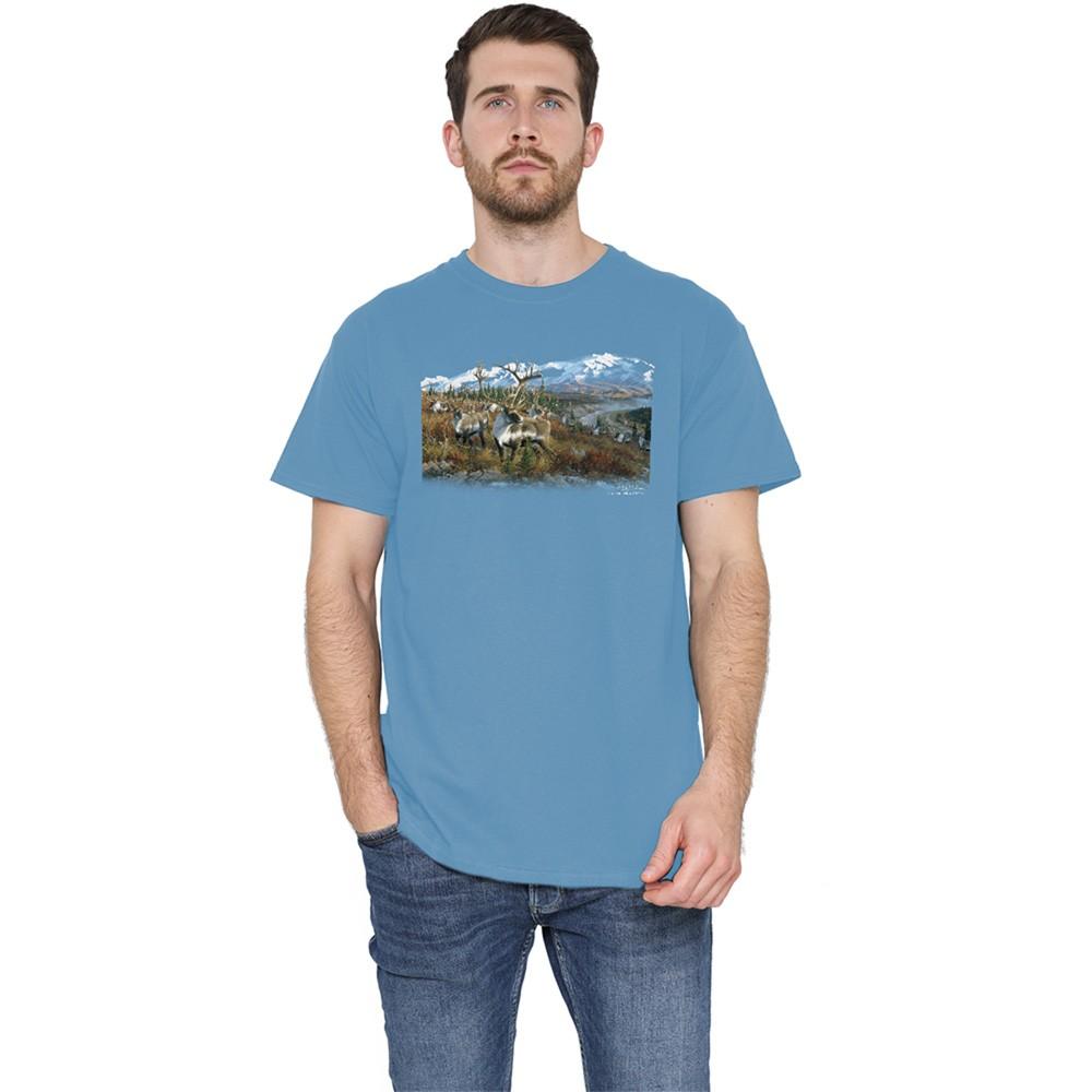 Wildlife Caribou T-Shirt S-3XL Carolina Blue