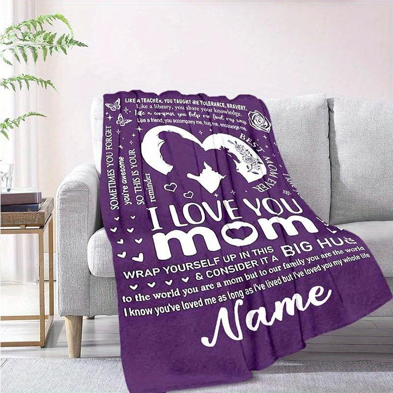 For Mom Customize Your Name Blanket Warm Comfortable And Soft Blankets Are Suitable For Home Lunch Break Blanket Office Sofa Sofa Gift To Relatives