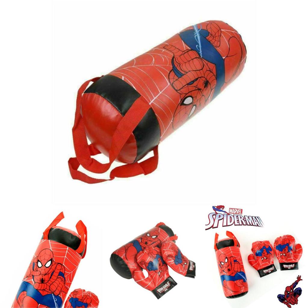 Disney Marvel Spider-man Boxing Toy Red Plastic Punching Gloves For Kids 2-5 Stress Relief