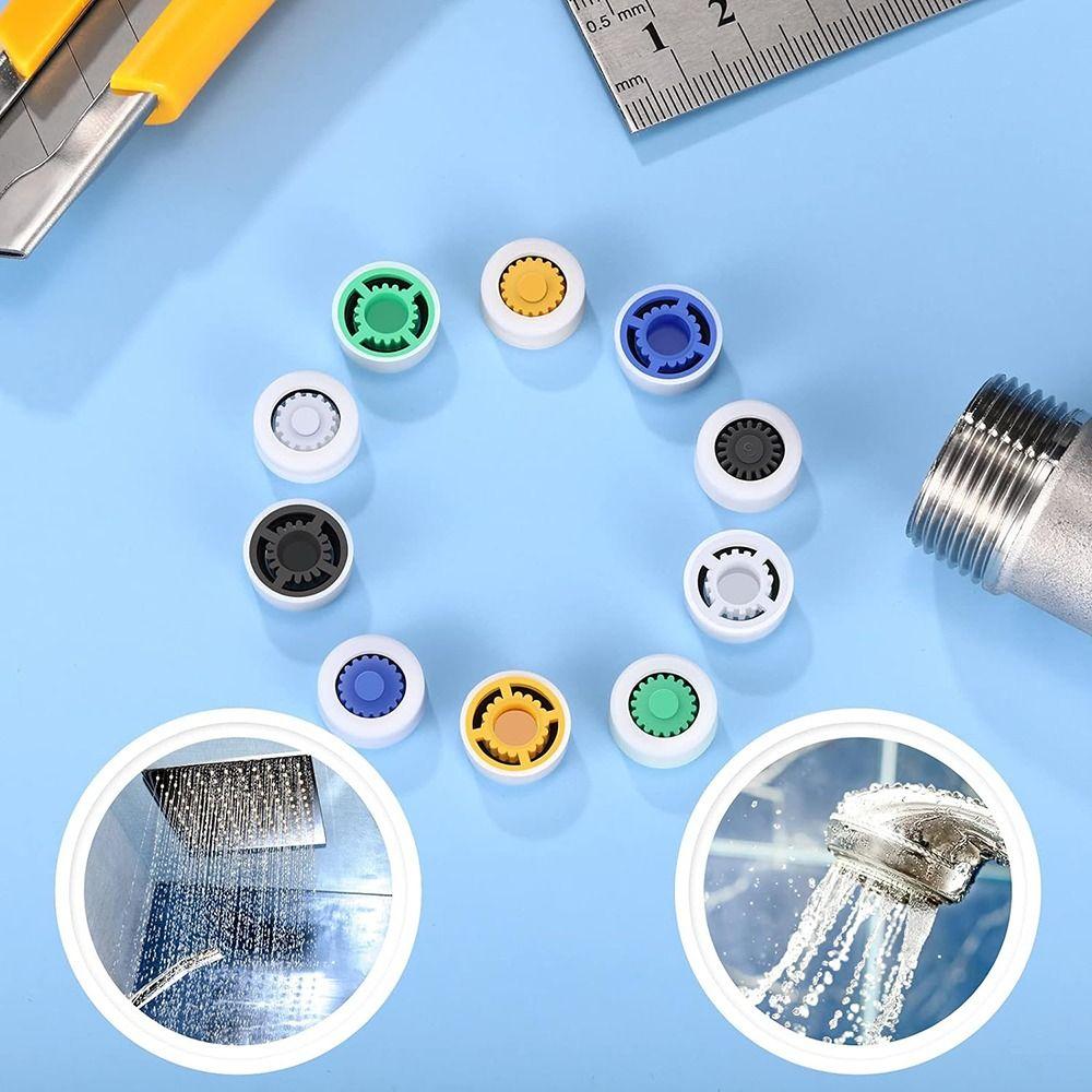 Пластик Ограничитель потока воды Смеситель Экономия воды Таблетка Душевая лейка Ограничитель Фиксированная душевая лейка