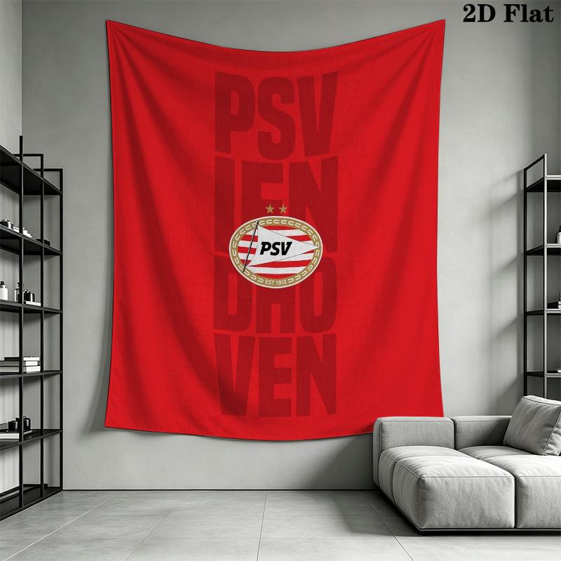 PSV Eindhoven Wall Tapestry Aesthetic Wall Hanging Printed Fabric Blanket Decorative Tapestries for Bedroom Living Room Home Decor