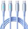 Кабель USB C Ewise с поддержкой PD Type C - Type C для быстрой зарядки со светодиодным дисплеем, совместимый с iPhone, MacBook, Google и другими [140 Вт/5 А 1,5 м]