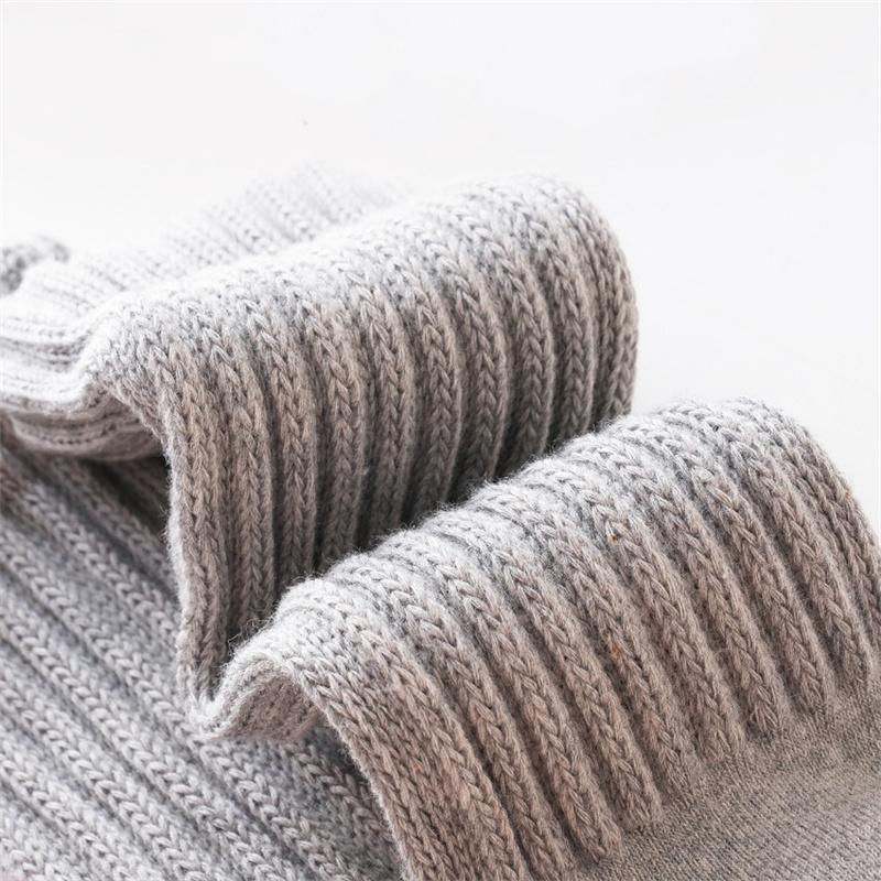 0-4 года Осень Зима Толстые Теплые Гольфы до колена Для Девочек Мальчиков Модные Простые Противоскользящие Носки для пола Детские Аксессуары для одежды