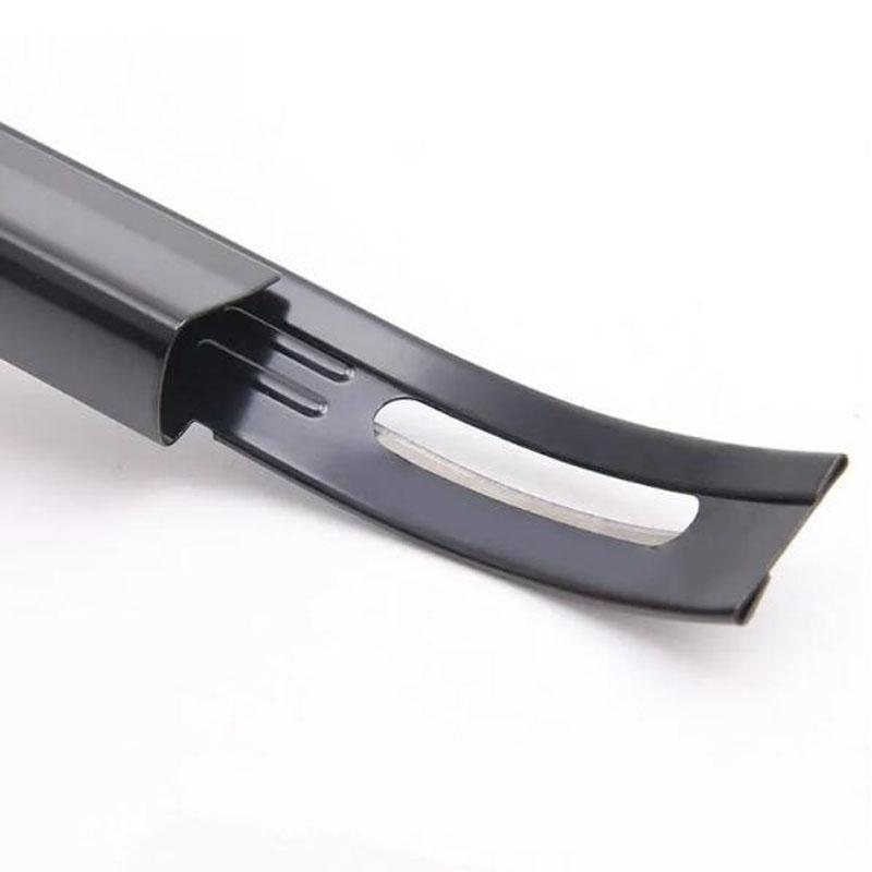 Металлические кожаные безопасные скобели Наборы Инструмент для резки своими руками Запасное лезвие Утончение Кожаное ремесло Скивинг Черный Серебристый