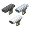 Угловой 90° USB на Type-C Адаптер-Коннекторы Реверсивные Штекеры Поддержка Встроенного Управления для Легкого Использования в Тесном Пространстве