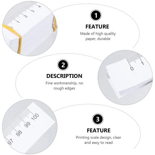 TOYMYTOY Tape Measures, 100 Disposable Double-Sided Tape Measures, 1m Long