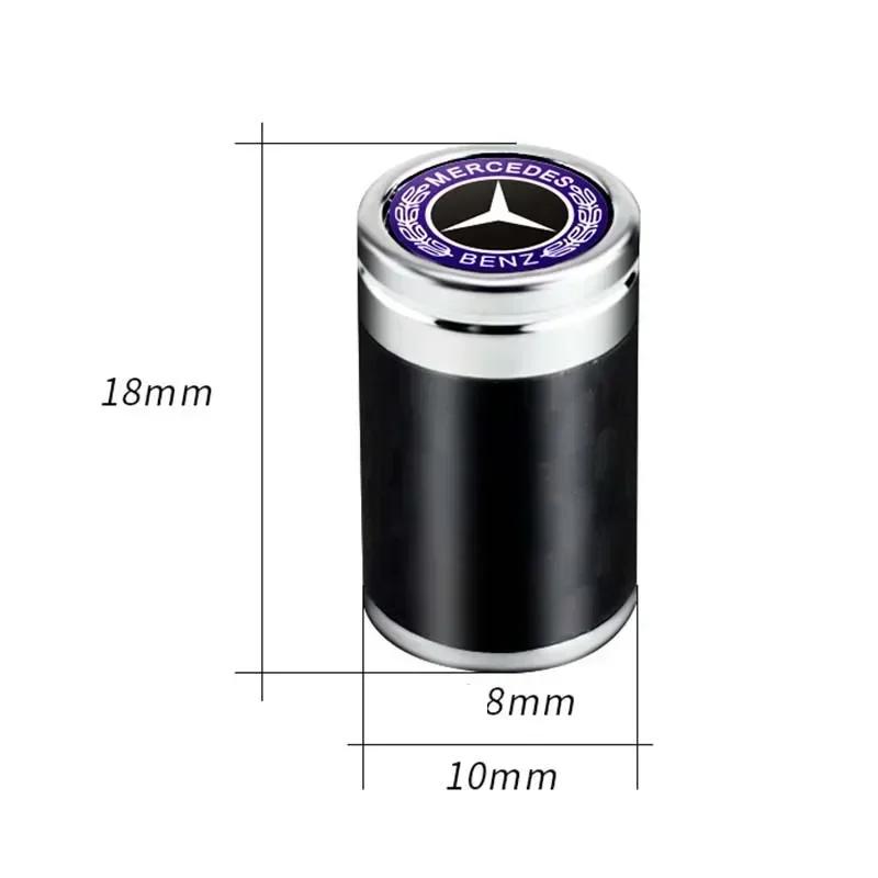 4pcs for Mercedes Benz Carbon Fiber Car Tyre Stem Air Valve Caps W204 GLK W203 W205 W212 W211 W124 W176 CLA CLK SL ML C E Class