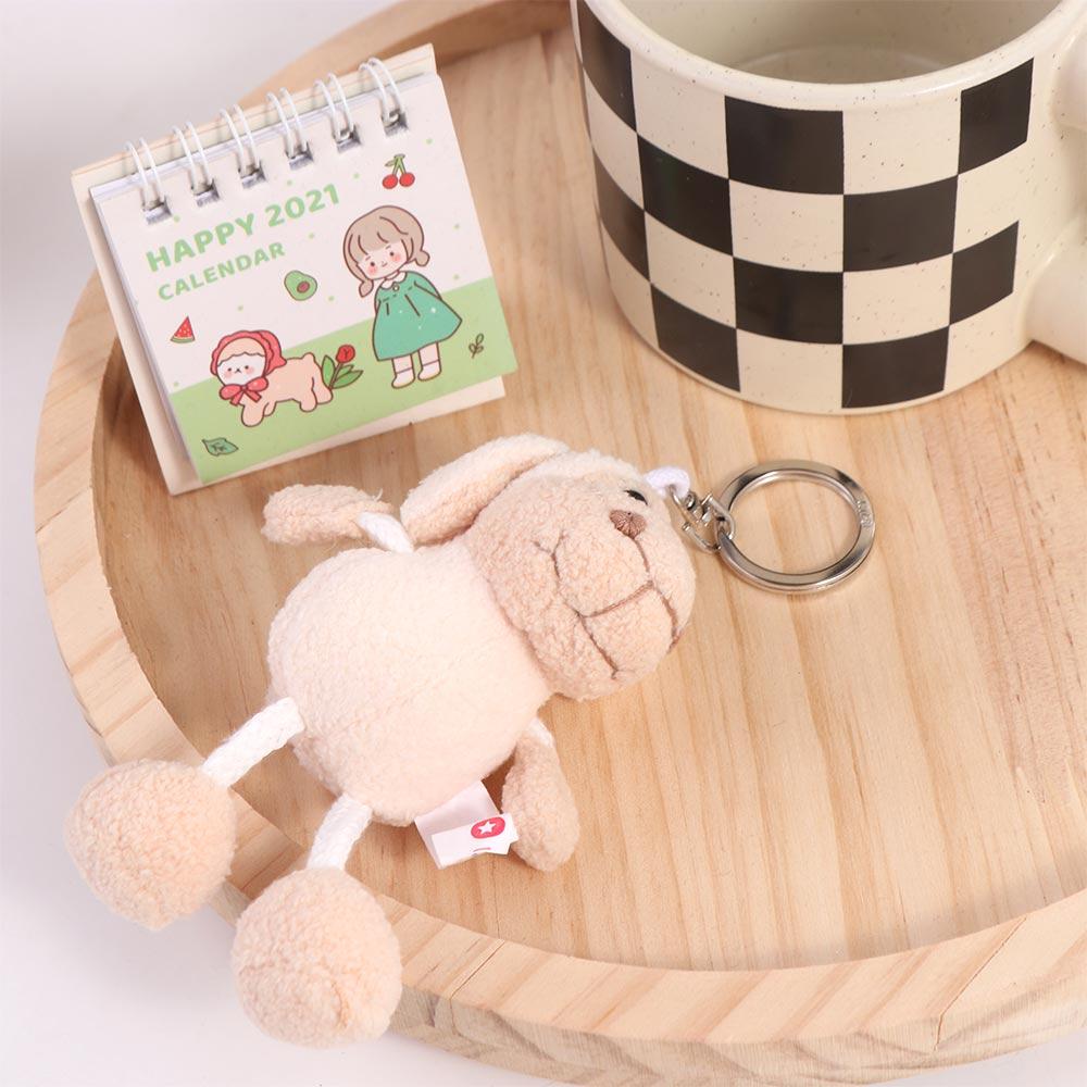 Мультяшный кулон Альпака Плюшевый брелок Плюшевый брелок Альпака Мягкий набивной кулон Брелок Овечка