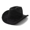 Popular autumn and winter new colored plush crimped jazz hat men's and women's European, American and British style personalized gentleman's hat