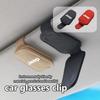 Car Magnetic Leather Eyeglass Holder Visor Sunglasses Clip Accessories For Jeep Grand Cherokee Wrangler JK Renegade Gladiator