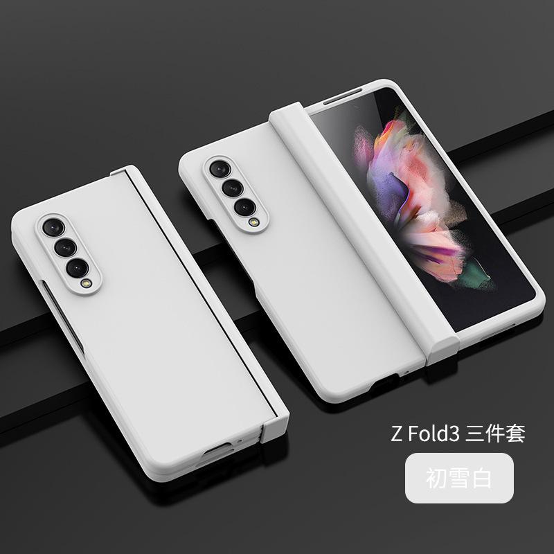 Чехол для Samsung Galaxy Z Fold 7 6 5 4 3 Защитная оболочка для шарнира Полное покрытие С держателем Подставка прочный чехол Магнитный однотонный