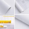40cm Wide Matte White Waterproof Self-Adhesive Vinyl Wallpaper - Peel and Stick Contact Paper for Walls, Furniture, Kitchen Cabi