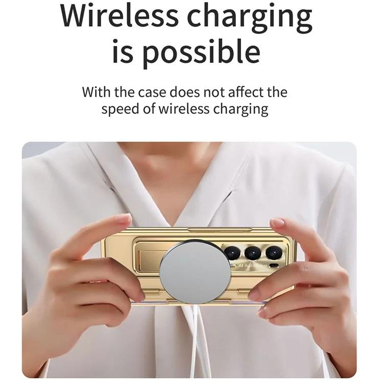 Для Honor Magic V2 5G Жесткий чехол для телефона из ПК Складная подставка для защиты всего тела с пленкой из закаленного стекла