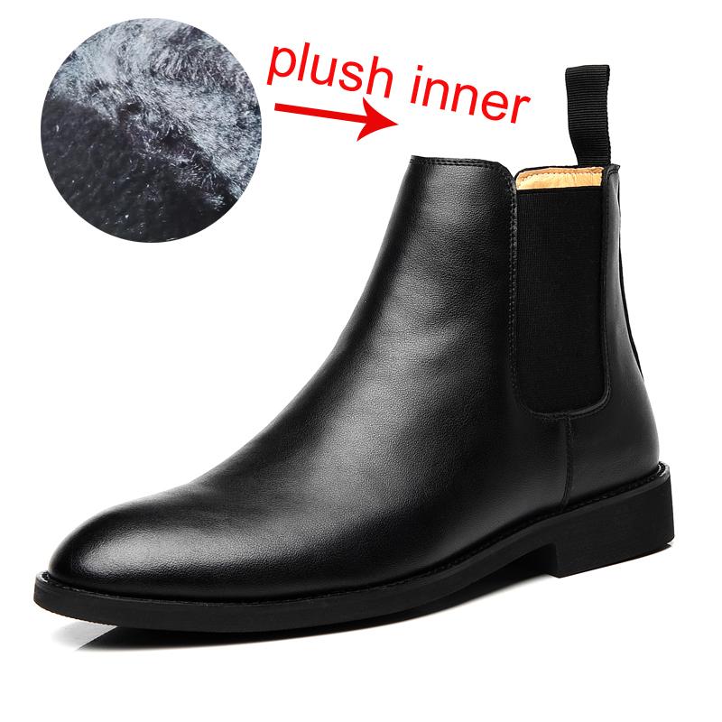 Мужские ботинки челси из натуральной замши в британском стиле, высокие деловые туфли, модные теплые зимние мужские сапоги для верховой езды