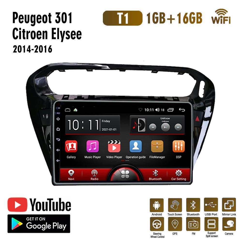 Android для Peugeot 301 для Citroen Elysee 2013-2016 2din автомобильное радио стерео мультимедийный плеер навигация Carplay WIFI 2 + 32 ГБ