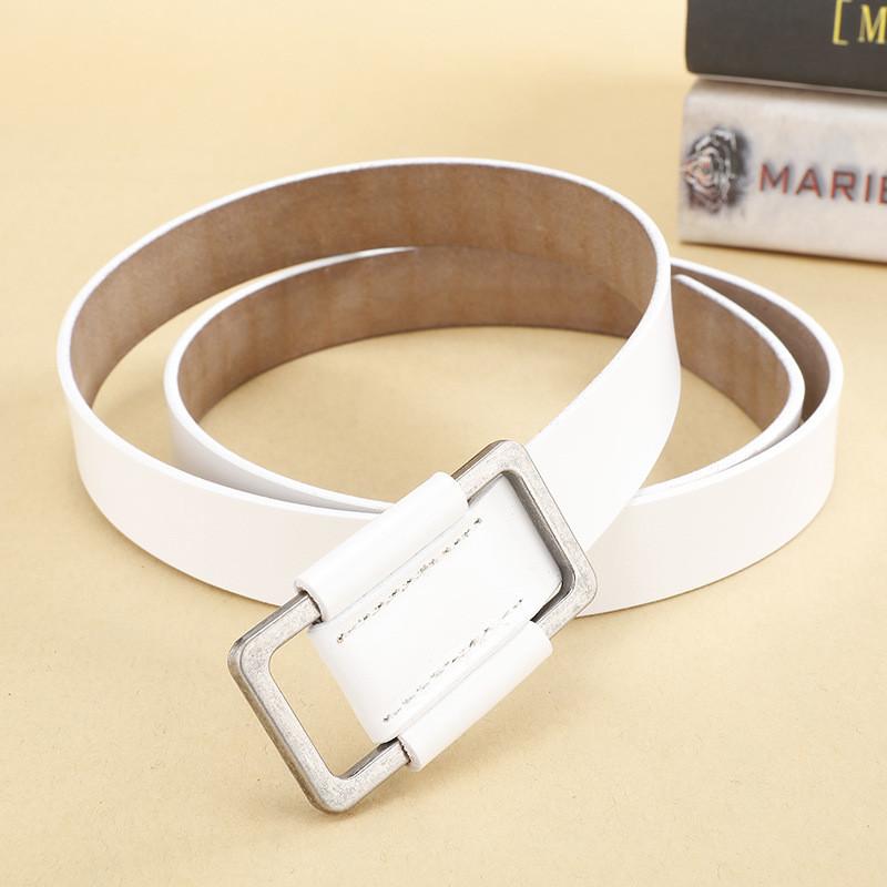 Casual Leather Belt For Women With Alloy Buckle And Highquality Leather For Pants Decoration