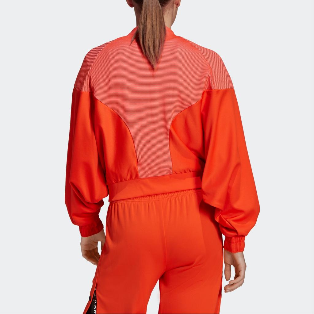 Adidas Cover-Up Sports Jacket Women Outerwear Orange Yellow Black GH8222