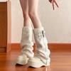 Thick-soled Plush Boots Women's 2025 Winter Explosion Small Man But Knee Boots Spice Girl Pant Tube Boots