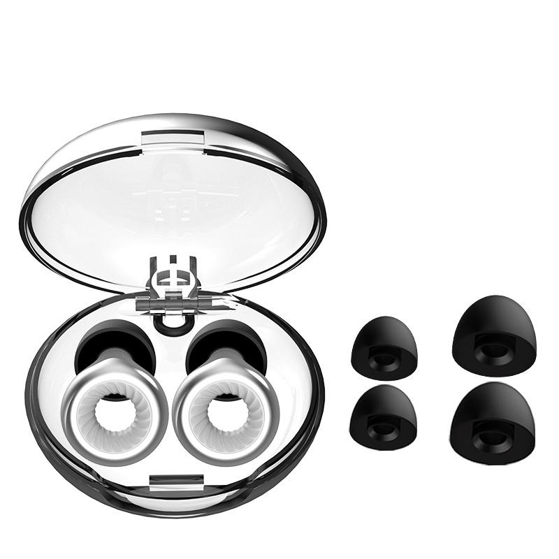 Шумоподавляющие бесшумные металлические силиконовые беруши с петлей-кольцом для сна и плавания