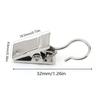 100Pcs Stainless Steel Window Curtain Clips Hanging Opening/Closed Mouth Shower Curtain Hook Clips Small Fixed Drapes Clamp