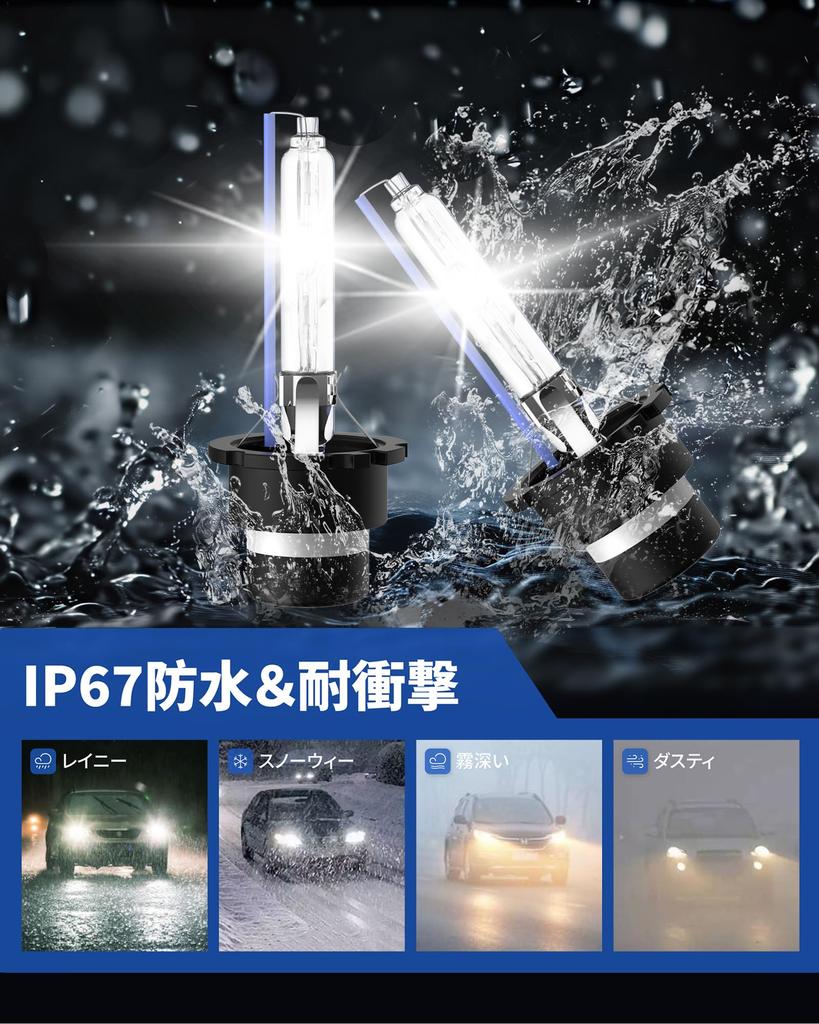 Sinoparcel D2S/D2C HID лампы для фар, 8000K, Соответствуют техосмотру, Прямая замена, 3600 лм, Совместимы с 12В/24В, 35Вт, Гарантия 2 года, Xen