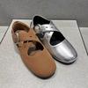 French retro cross strap Mary shoes women's spring new round head shallow mouth ballet flat shoes
