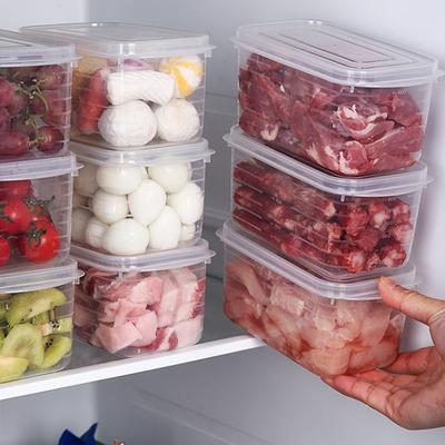 1 шт. Прозрачный контейнер для хранения продуктов в холодильнике, кухонный контейнер для мяса с герметичной крышкой для сохранения свежести, органайзер для кухни, контейнеры