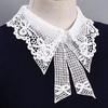 Bow Hollow Lace Decoration Fake Collar Separate Collar Women'S Fashion Simple Versatile Collar