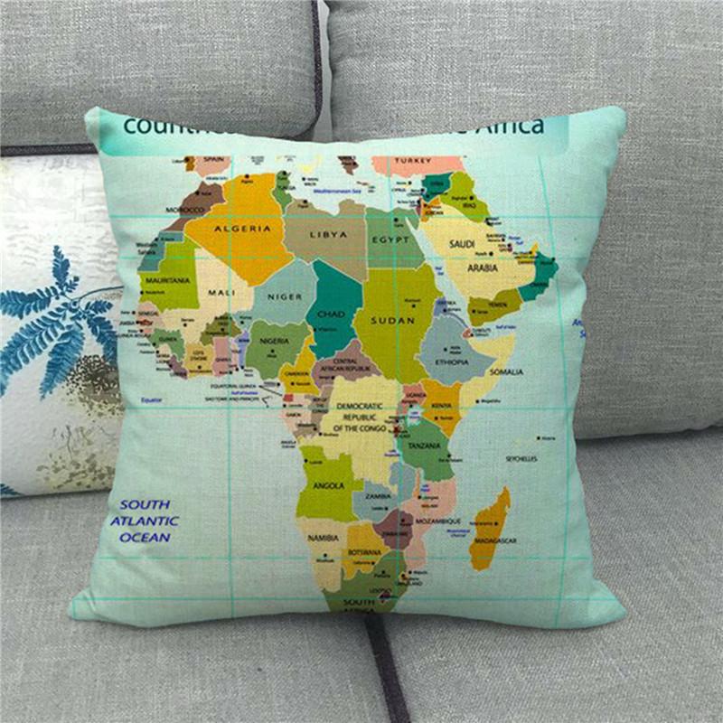 A Simple Sketch Of The Beautiful Earth Digital Printing Short Plush Pillow Covers For Car Sofa Office Cushion Cover Home Goods