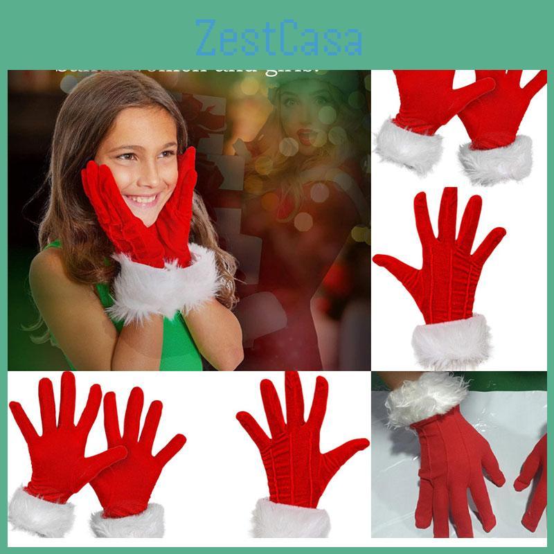 2023 Christmas Gloves With Furry Edge Stylish And Warm Adult Gloves