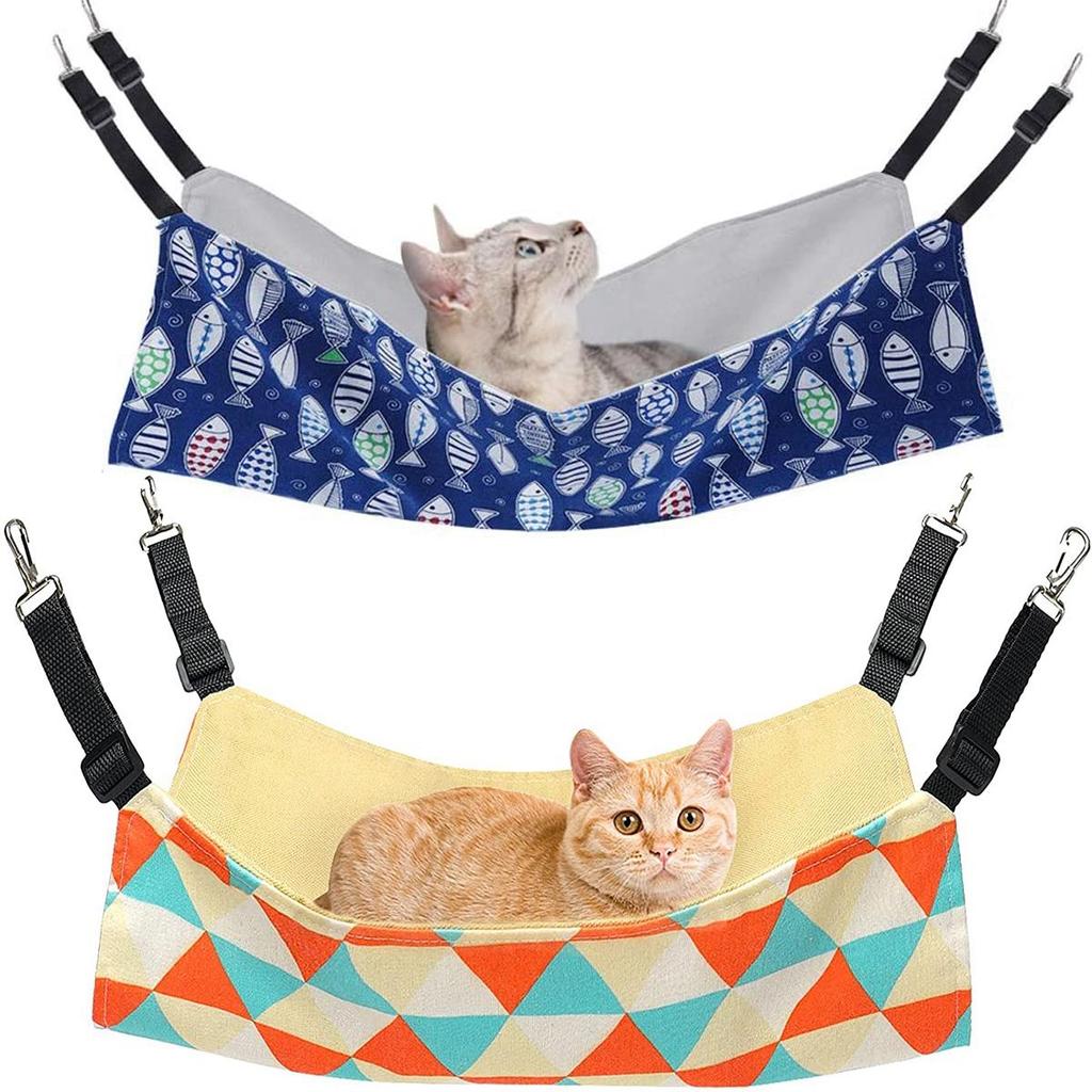 Мягкая двусторонняя дышащая моющаяся подвесная кровать для морской свинки, клетка, аксессуары, качели, гамак для кошки