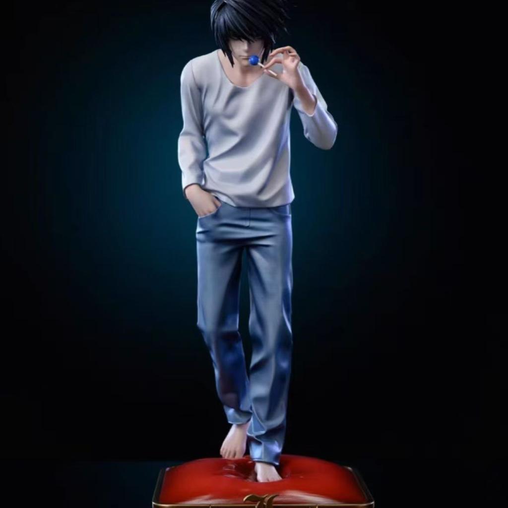 Лимитированная серия Статуэтка L·Lawliet из аниме Death Note, масштаб 1/6, коллекционная модель с аксессуаром-конфетой и красной подставкой
