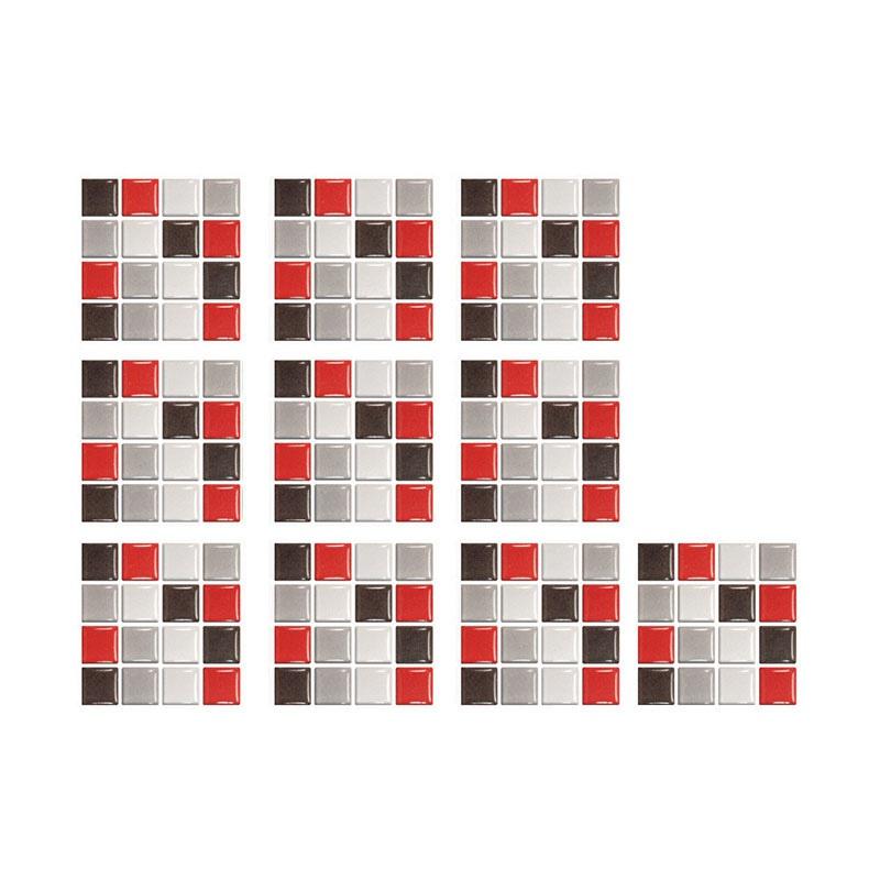 30/10 шт., гель-наклейки для кухни, ванной комнаты, самоклеящиеся мозаичные наклейки, креативные стеклянные кирпичные обои