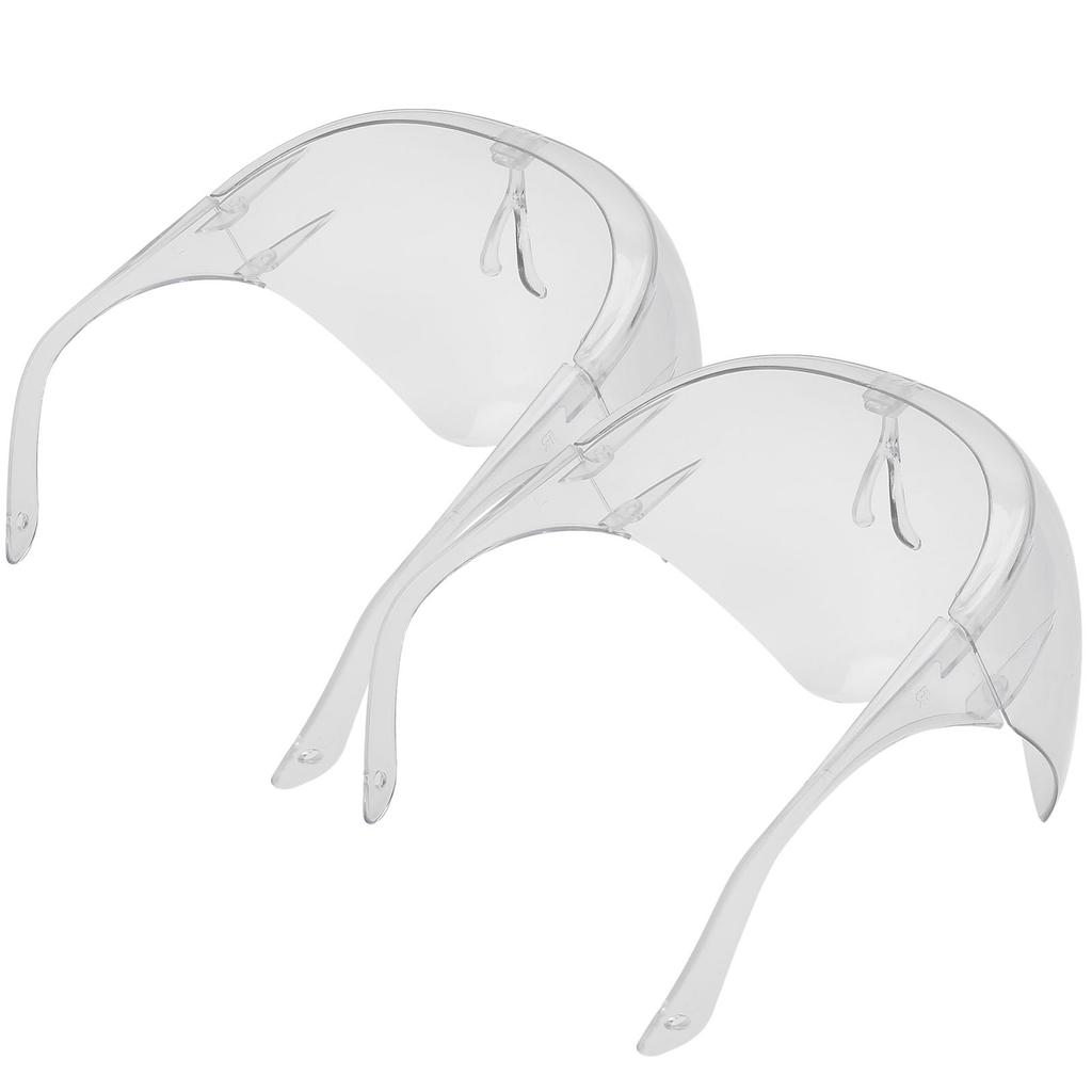 2 шт. Заушный тип Прозрачный защитный экран для лица Защита от запотевания Пылезащитная маска для лица для взрослых детей