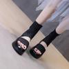 Fish Mouth Sandals Women 2024 Summer New Sleeve Thick Sole Breathable Fashion Cool Boots Female Shoes for Women Botas Mujer