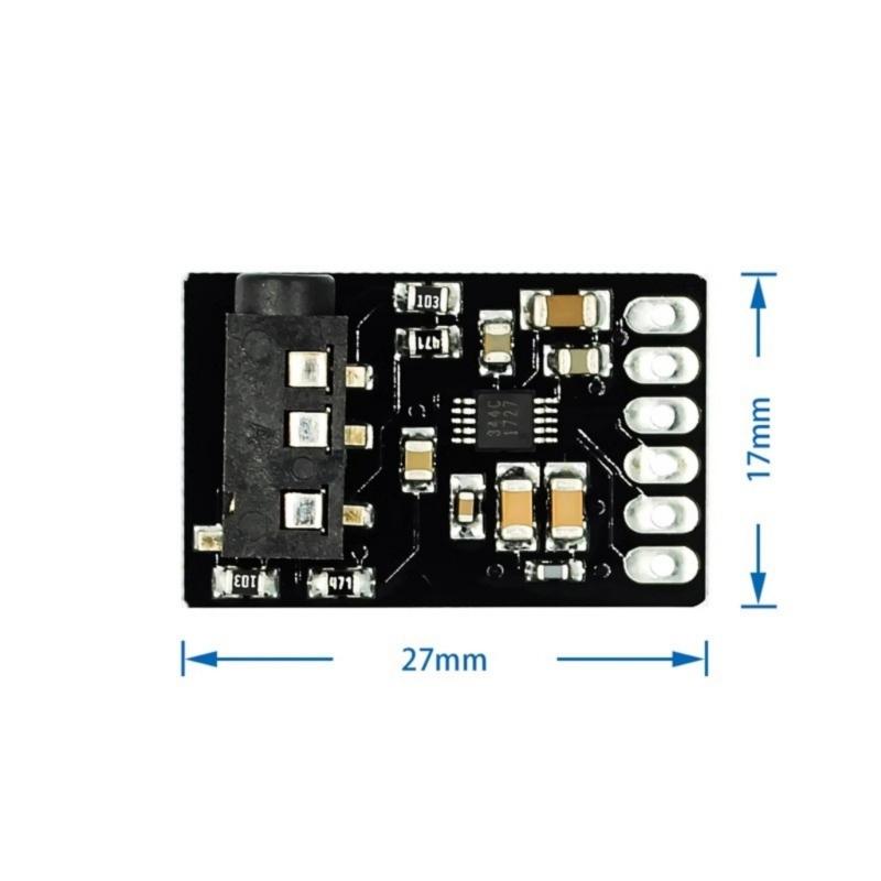 Professional Stereo Audios Converters Module with 24Bit/192kHz Resolution Low Noise Design Flexible 3.3 v/5V Power