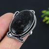 Natural Nuummite Gemstone Handmade 925 Sterling Silver Gift Ring Size 8 N4l78