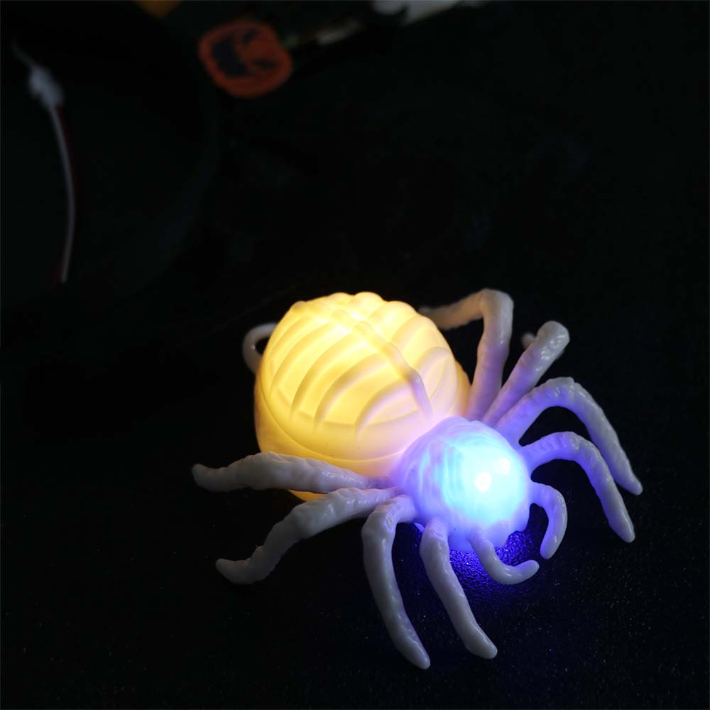 Scary Illuminated Spiders Light Waterproof LED Spiders Light Garden Patio