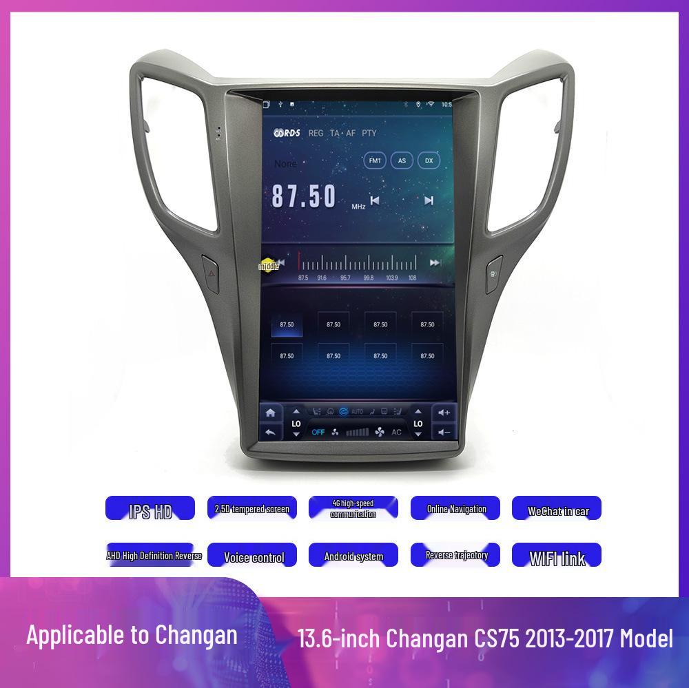 Compatible with 13.6-inch Changan CS75 Smart Navigation Carplay/Haicar Modification