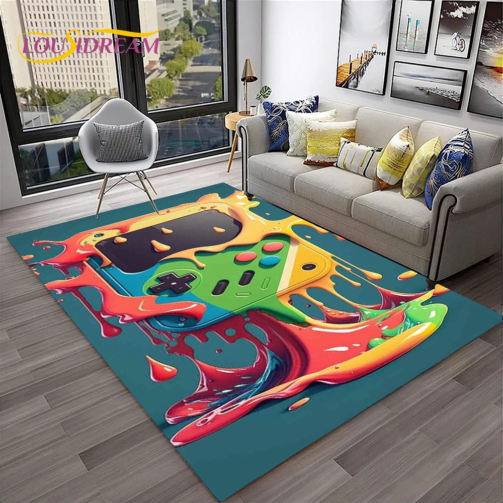 Game Boy GamePad Ретро игровая консоль Коврик для дома Гостиная Спальня Диван Коврик Декор, детский коврик Нескользящий напольный коврик