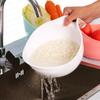 2Pcs Kitchen Rice Washer Rice Washing Sieve Household Plastic Drain Basket Vegetable Washing Basket Multi-Function