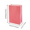 5/10/20PCS Colorful Checkered Paper Bag For Party Birthday Wedding Shopping Gift Bag Biscuit Snack Gift Packaging Decoration