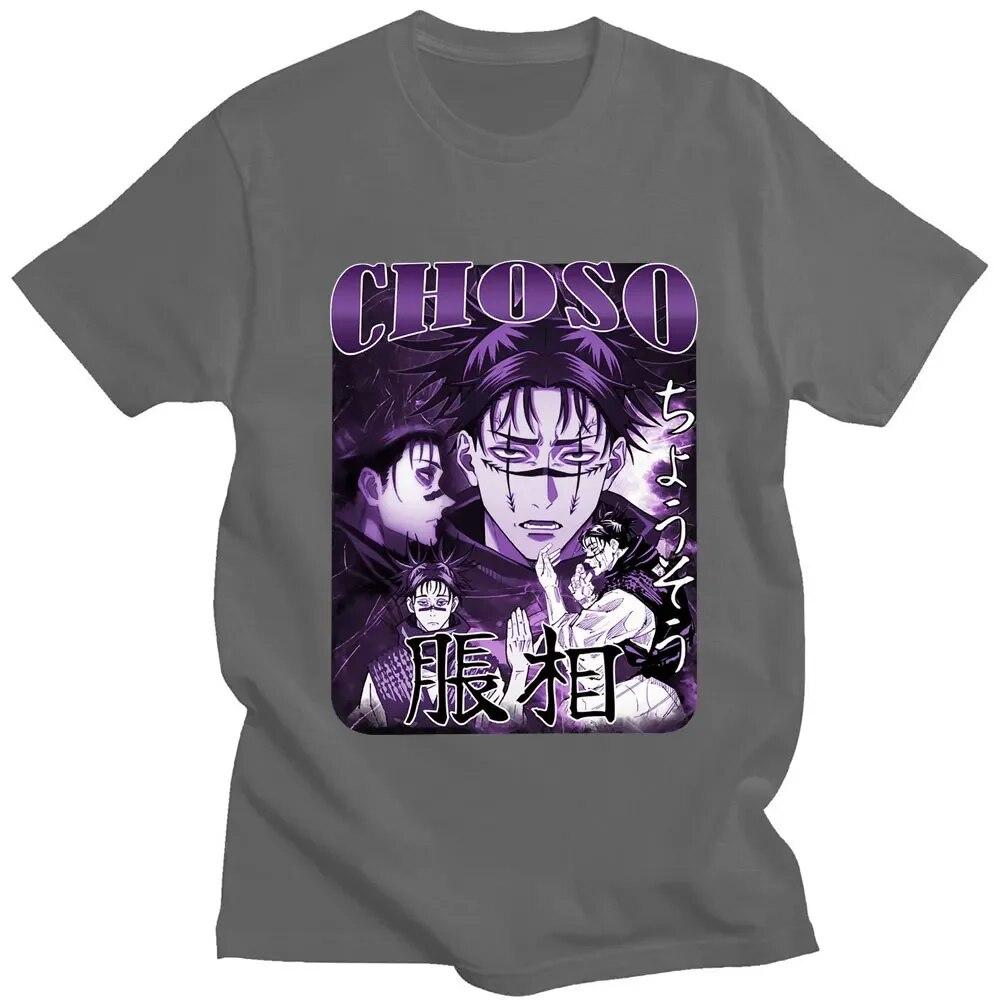 Jujutsu Kaisen Свободная повседневная футболка Unisexga с рисунком Unisex FeUnisex Harajuku Модная хлопковая футболка Классная уличная одежда больших размеров