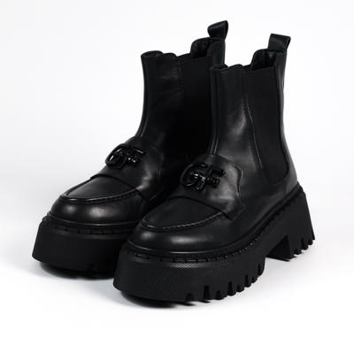 Ботинки Челси AQUAMARIN 3520 36 Черные кожа