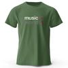 Мужская футболка с принтом «Музыкальный мир» 100% хлопок, классические свободные футболки с забавной графикой для мужчин и женщин, летние топы