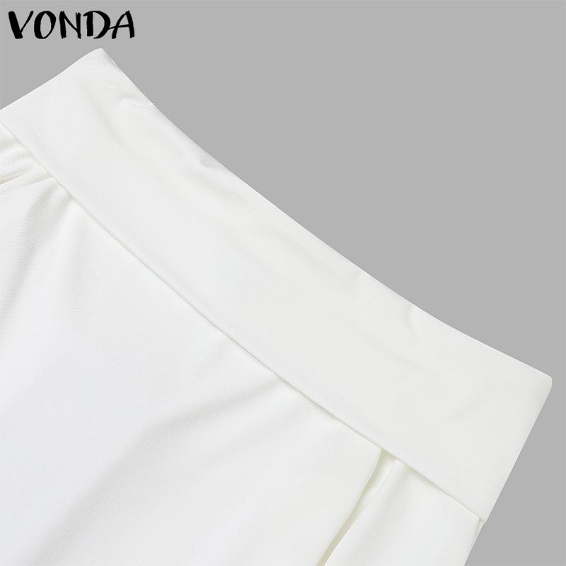 VONDA Женские винтажные обтягивающие однотонные футболки с открытыми плечами и длинным рукавом