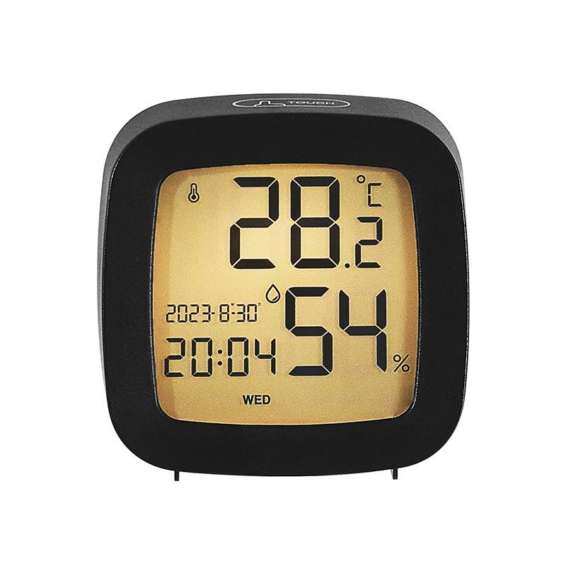 Цифровой будильник, прикроватные часы с дисплеем температуры и влажности для спальни, домашнего офиса